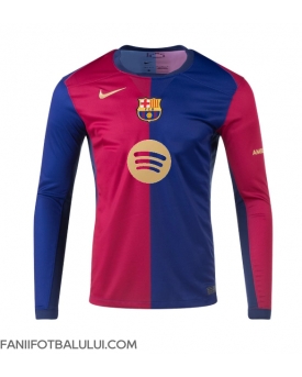 Barcelona Tricou Fotbal Replică 2024-25 Barbati Acasa Mâneci Lungi